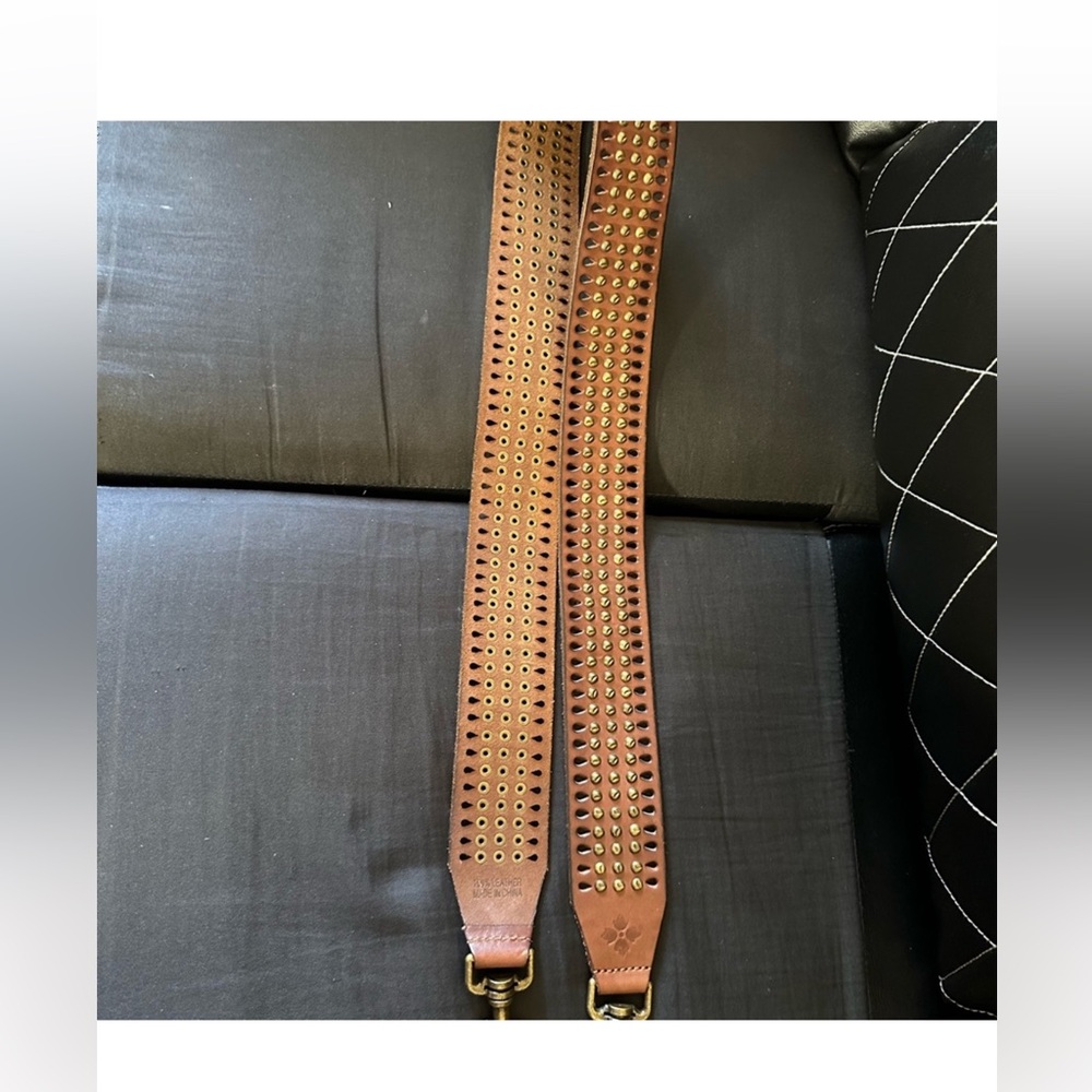 Patricia Nash Brown Leather Bag/Guitar Strap - Picture 2 of 6